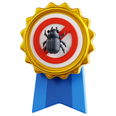 Badge de lutte antiparasitaire  3D Icon