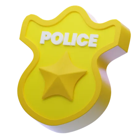 BADGE POLICE  3D Icon