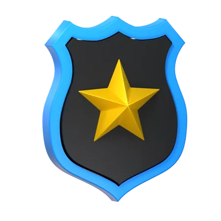 Badge Police  3D Icon
