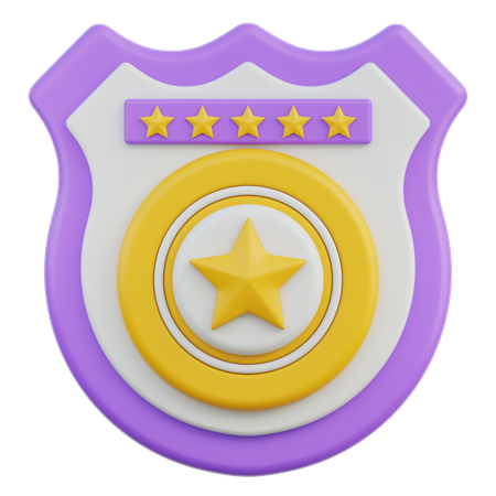 Badge de Sheriff  3D Icon