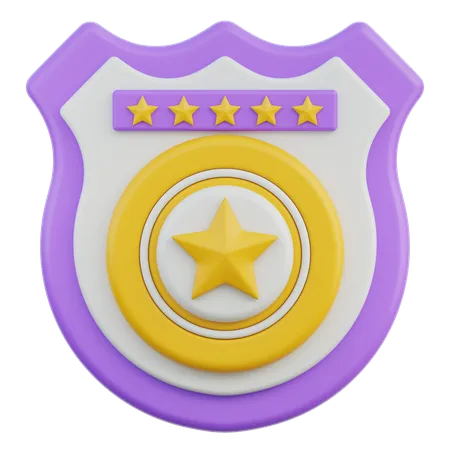 Badge de Sheriff  3D Icon