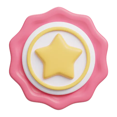 Badge Star  3D Icon