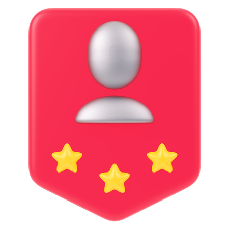 Badge utilisateur  3D Icon