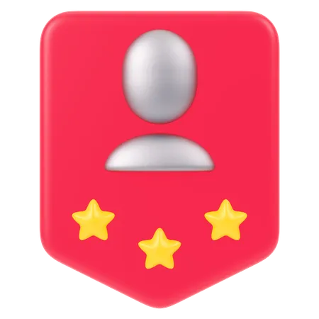 Badge utilisateur  3D Icon