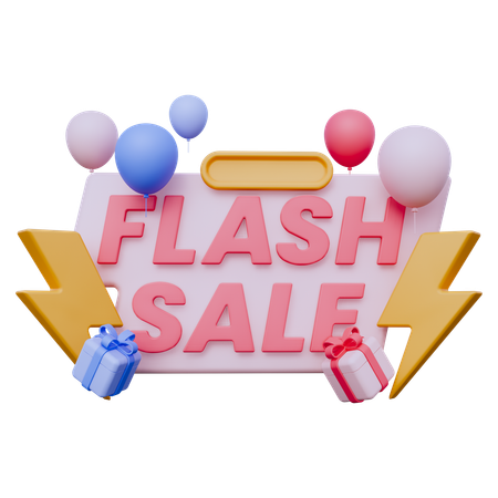 Badge de vente flash  3D Icon