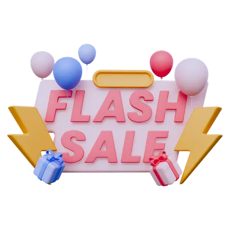 Badge de vente flash  3D Icon