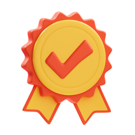 Badge vérifié  3D Icon