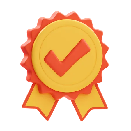 Badge vérifié  3D Icon