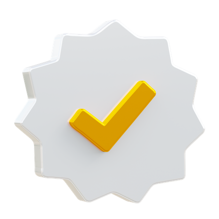 Badge vérifié  3D Icon