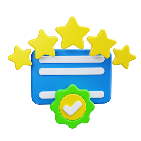 Badge vérifié  3D Icon