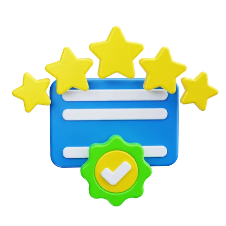 Badge vérifié  3D Icon