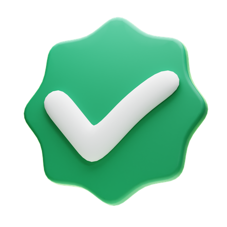 Badge vérifié  3D Icon