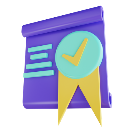 Badge vérifié  3D Icon