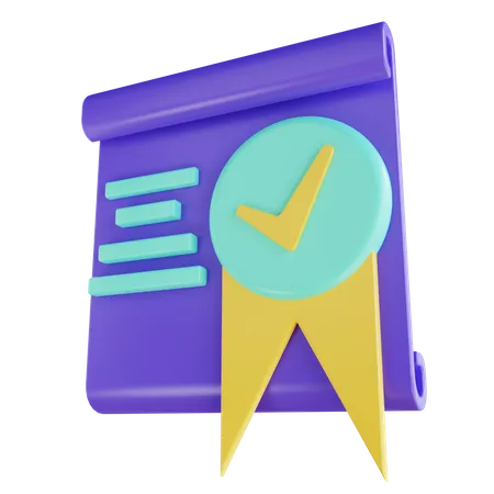 Badge vérifié  3D Icon