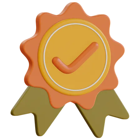 Badge vérifié  3D Icon