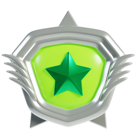 Insignes de rang Argent  3D Icon