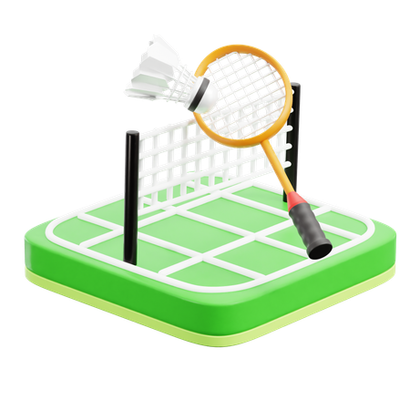 Badminton  3D Icon