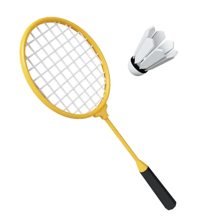 Bádminton  3D Icon