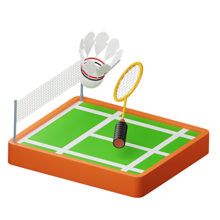 Badminton  3D Icon