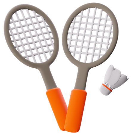 Badminton  3D Icon