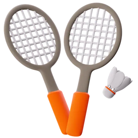 Bádminton  3D Icon