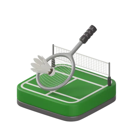 Badminton  3D Icon