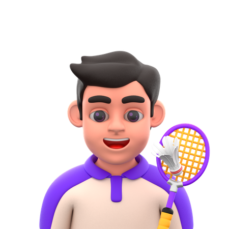 Badminton  3D Icon