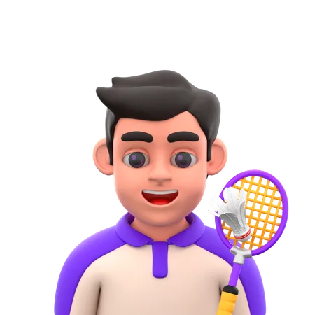 Badminton  3D Icon