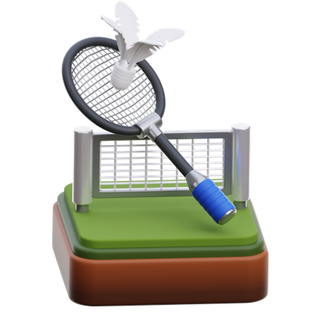 Badminton  3D Icon