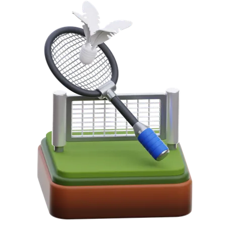 Badminton  3D Icon