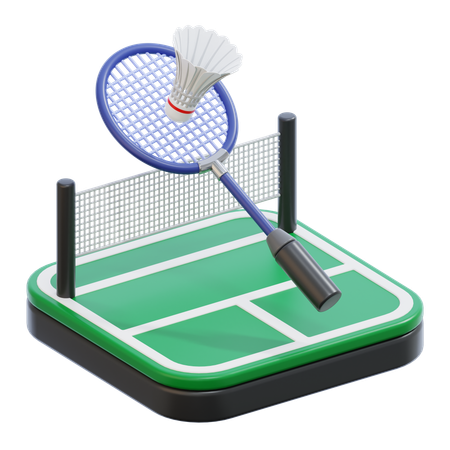 Badminton  3D Icon