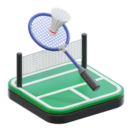 Badminton  3D Icon