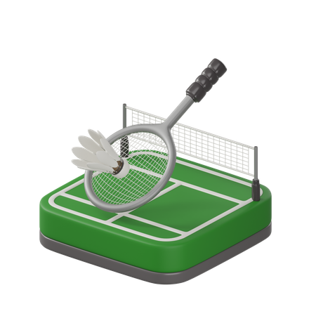 Badminton  3D Icon