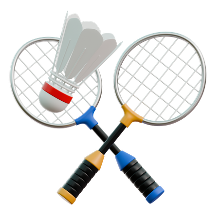 Badminton  3D Icon
