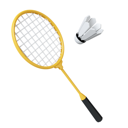 Badminton  3D Icon