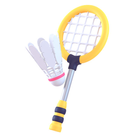 Badminton  3D Icon