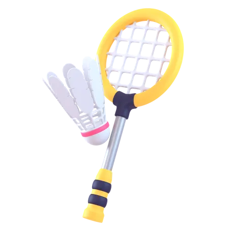 Badminton  3D Icon