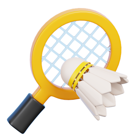 Badminton  3D Icon