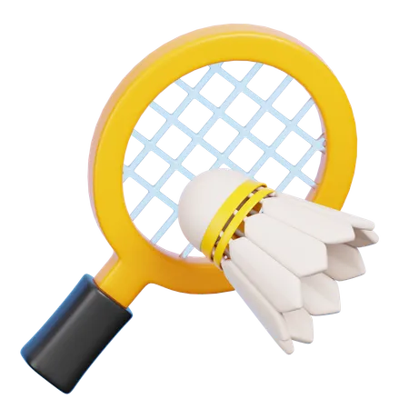 Badminton  3D Icon