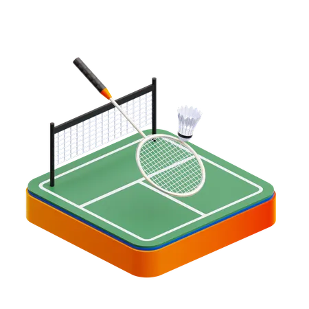 Badminton  3D Icon