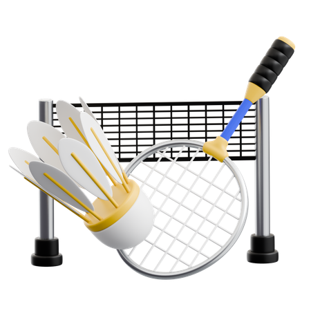 Badminton  3D Icon