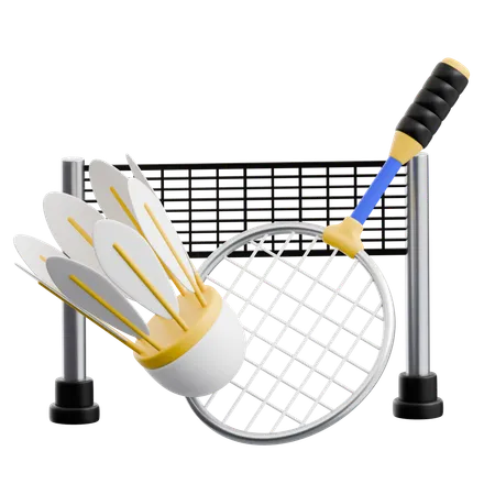 Badminton  3D Icon