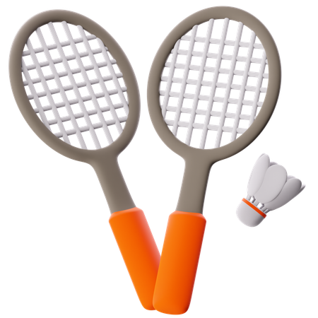 Badminton  3D Icon