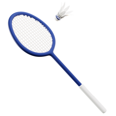 Badminton  3D Illustration