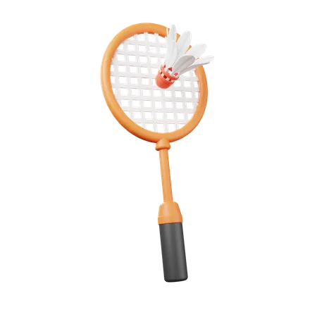 Badminton  3D Illustration