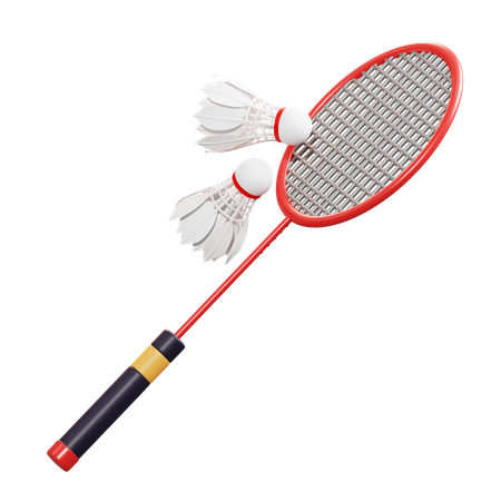 Badminton  3D Illustration