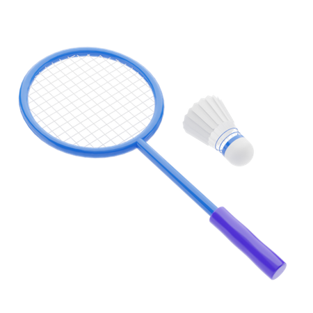 Badminton  3D Illustration