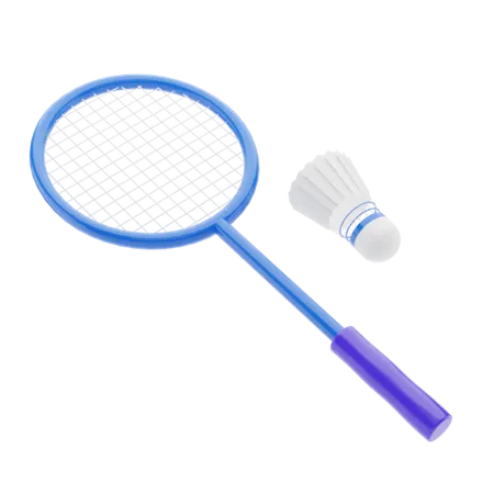 Badminton  3D Illustration