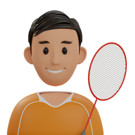 Badminton Avatar 3D Icon