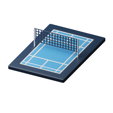 Badminton court  3D Icon